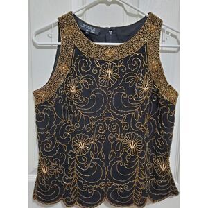 JKara New York Medium Formal Evening‎ Cocktail Party Elegant Sleeveless Beaded